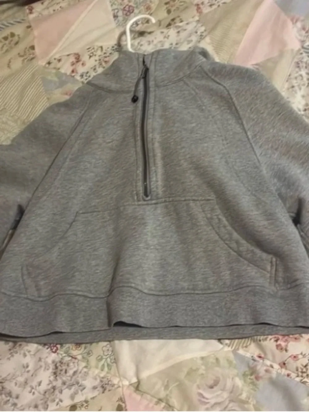 lululemon athletica Gray Half-Zip Scuba